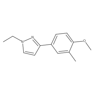 1-Ethyl-3-(4-methoxy-3-methylphenyl)-1H-pyrazole Structure