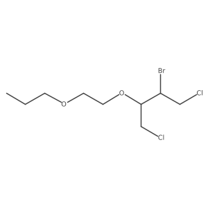 2-Bromo-1,4-dichloro-3-(2-propoxyethoxy)butane Structure