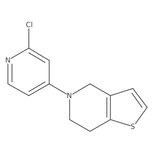 5-(2-chloro-4-pyridyl)-6,7-dihydro-4H-thieno[3,2-c]pyridine Structure