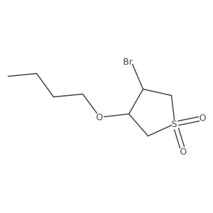 3-Bromo-4-butoxy-1lambda6-thiolane-1,1-dione Structure