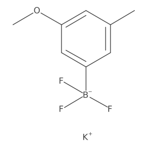Potassium trifluoro(3-methoxy-5-methylphenyl)borate Structure