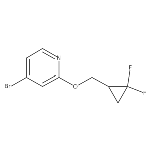 4-Bromo-2-((2,2-difluorocyclopropyl)methoxy)pyridine结构式