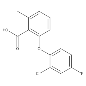 2-(2-Chloro-4-fluoro-phenoxy)-6-methyl-benzoic acid Structure
