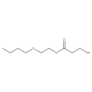 Propanoic acid, 3-mercapto-, 2-butoxyethyl ester结构式