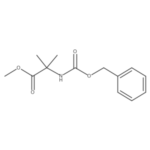 Methyl 2-(benzyloxycarbonylamino)-2-methylpropanoate结构式