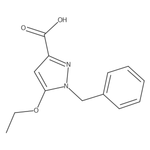 1-Benzyl-5-ethoxy-1H-pyrazole-3-carboxylic acid结构式