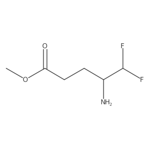 Methyl 4-amino-5,5-difluoropentanoate Structure