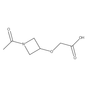 2-[(1-Acetylazetidin-3-yl)oxy]acetic acid Structure