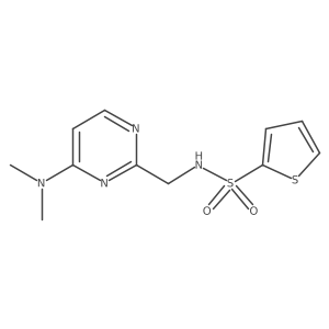 N-((4-(dimethylamino)pyrimidin-2-yl)methyl)thiophene-2-sulfonamide Structure