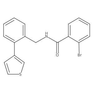2-bromo-N-(2-(thiophen-3-yl)benzyl)benzamide Structure