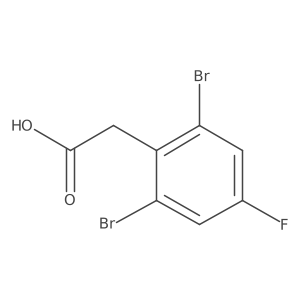 2,6-Dibromo-4-fluorophenylacetic acid Structure