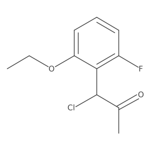 1-Chloro-1-(2-ethoxy-6-fluorophenyl)propan-2-one Structure