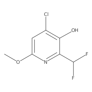 3-Pyridinol, 4-chloro-2-(difluoromethyl)-6-methoxy- Structure
