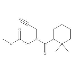 methyl 2-[N-(cyanomethyl)-1-(2,2-dimethylcyclohexyl)formamido]acetate Structure