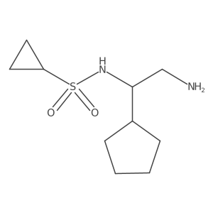 N-(2-amino-1-cyclopentylethyl)cyclopropanesulfonamide Structure