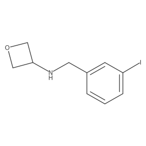 N-[(3-iodophenyl)methyl]oxetan-3-amine Structure