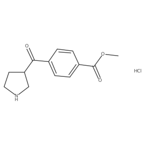 Methyl 4-(pyrrolidine-3-carbonyl)benzoate hydrochloride Structure