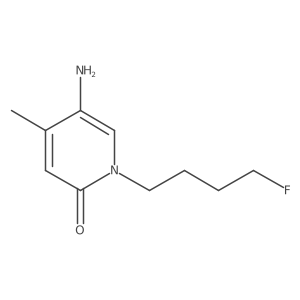 5-Amino-1-(4-fluorobutyl)-4-methyl-1,2-dihydropyridin-2-one结构式