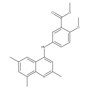 Methyl 5-(2,6,8-trimethylquinolin-4-ylamino)-2-methoxybenzoate Structure