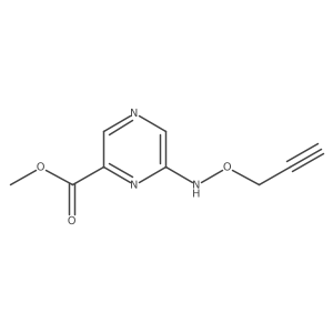 Methyl 6-[(prop-2-yn-1-yloxy)amino]pyrazine-2-carboxylate Structure