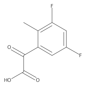 2-(3,5-Difluoro-2-methylphenyl)-2-oxoacetic acid Structure