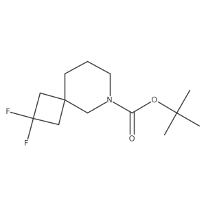 Tert-butyl 2,2-difluoro-6-azaspiro[3.5]nonane-6-carboxylate结构式