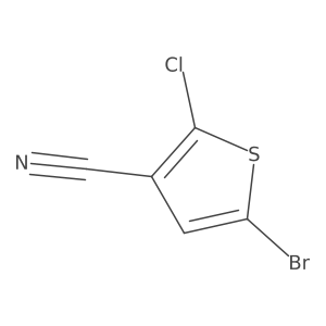 5-Bromo-2-chlorothiophene-3-carbonitrile Structure