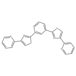 1,3-Bis[4-(2-pyridyl)-2-thiazolyl]benzene结构式
