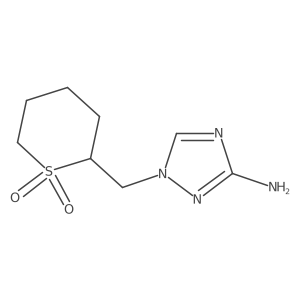 2-[(3-amino-1H-1,2,4-triazol-1-yl)methyl]-1lambda6-thiane-1,1-dione结构式