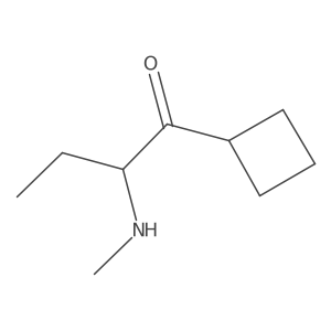 1-Cyclobutyl-2-(methylamino)butan-1-one结构式