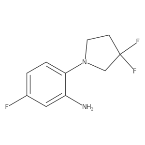2-(3,3-Difluoro-pyrrolidin-1-yl)-5-fluoro-phenylamine结构式