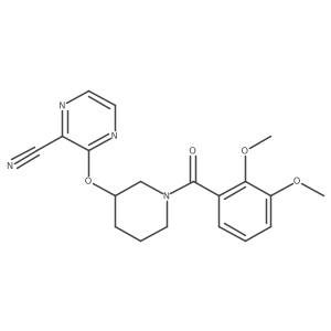 3-((1-(2,3-Dimethoxybenzoyl)piperidin-3-yl)oxy)pyrazine-2-carbonitrile Structure
