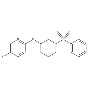 5-Fluoro-2-((1-(pyridin-3-ylsulfonyl)piperidin-3-yl)oxy)pyrimidine Structure