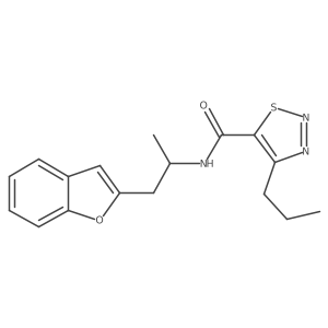 N-(1-(benzofuran-2-yl)propan-2-yl)-4-propyl-1,2,3-thiadiazole-5-carboxamide Structure