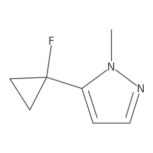 5-(1-Fluorocyclopropyl)-1-methyl-1H-pyrazole Structure