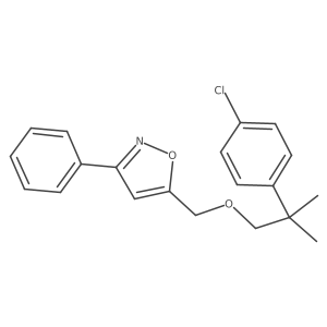 5-[[2-(4-Chlorophenyl)-2-methylpropoxy]methyl]-3-phenylisoxazole结构式