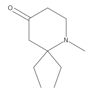 2,2-Diethyl-1-methylpiperidin-4-one Structure