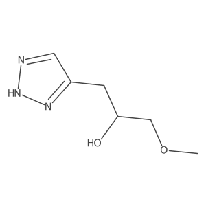 1-Methoxy-3-(2H-1,2,3-triazol-4-yl)propan-2-ol结构式