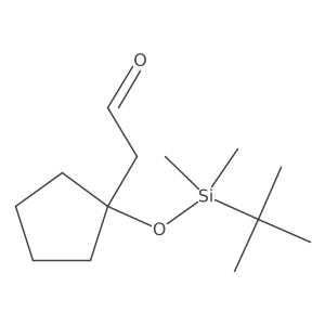 2-{1-[(Tert-butyldimethylsilyl)oxy]cyclopentyl}acetaldehyde结构式