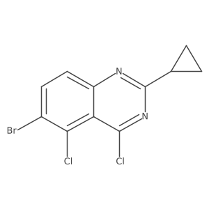 6-Bromo-4,5-dichloro-2-cyclopropylquinazoline结构式