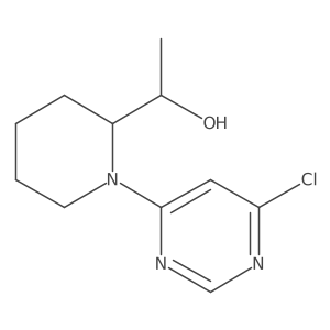 1-(1-(6-Chloropyrimidin-4-yl)piperidin-2-yl)ethan-1-ol Structure