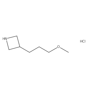 3-(3-Methoxypropyl)azetidine hydrochloride结构式
