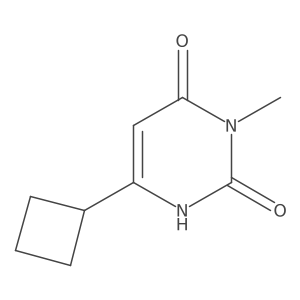 6-Cyclobutyl-3-methyl-1,2,3,4-tetrahydropyrimidine-2,4-dione Structure
