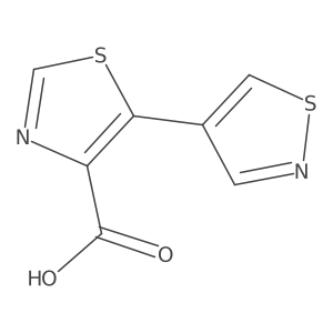 5-(1,2-Thiazol-4-yl)-1,3-thiazole-4-carboxylic acid Structure