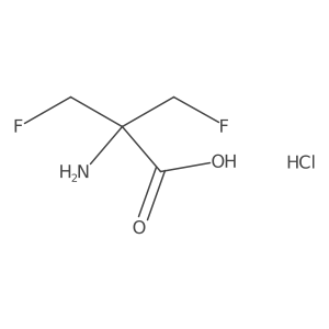 2-Amino-3-fluoro-2-(fluoromethyl)propanoic acid hydrochloride Structure