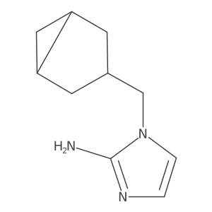 1-({bicyclo[3.1.0]hexan-3-yl}methyl)-1H-imidazol-2-amine结构式