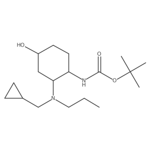 tert-butyl N-{2-[(cyclopropylmethyl)(propyl)amino]-4-hydroxycyclohexyl}carbamate Structure