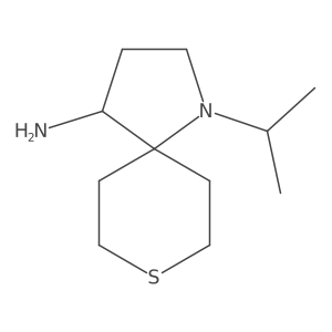1-(Propan-2-yl)-8-thia-1-azaspiro[4.5]decan-4-amine结构式