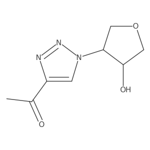 rac-1-{1-[(3R,4S)-4-hydroxyoxolan-3-yl]-1H-1,2,3-triazol-4-yl}ethan-1-one Structure