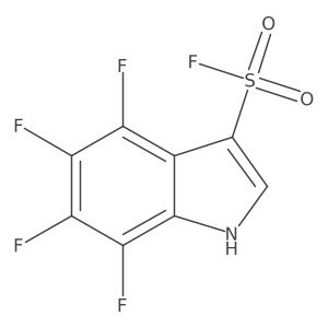 4,5,6,7-tetrafluoro-1H-indole-3-sulfonyl fluoride Structure